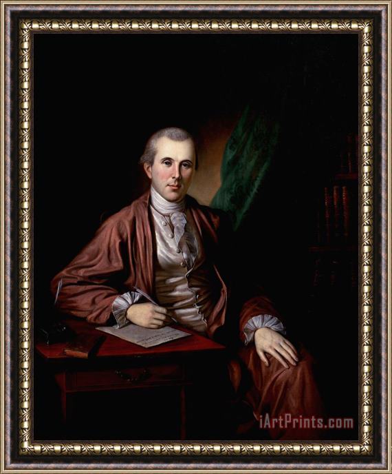 Charles Willson Peale Portrait of Dr. Benjamin Rush Framed Print