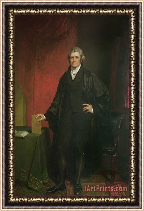 Chester Harding Chief Justice Marshall Framed Painting