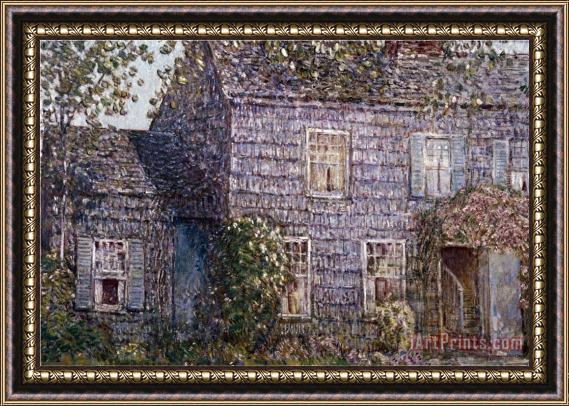 Childe Hassam Hutchison House Easthampton Long Island Framed Painting