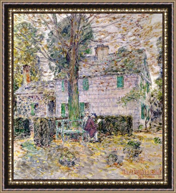 Childe Hassam Indian Summer in Colonial Days Framed Painting