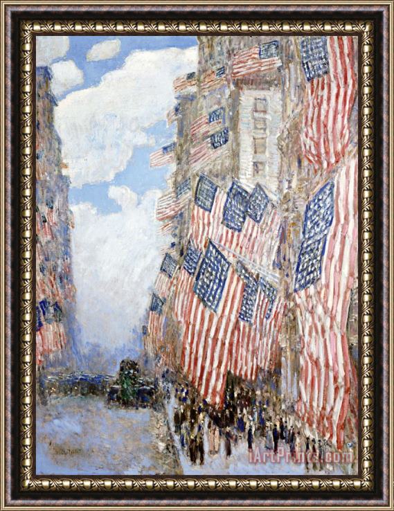 Childe Hassam The Fourth of July 1916 Framed Print