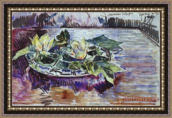 Childe Hassam Tulips in a Bowl 1933 Framed Painting