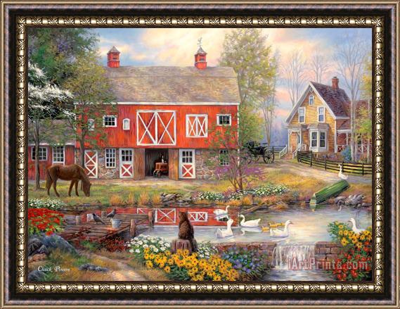 Chuck Pinson Reflections On Country Living Framed Painting