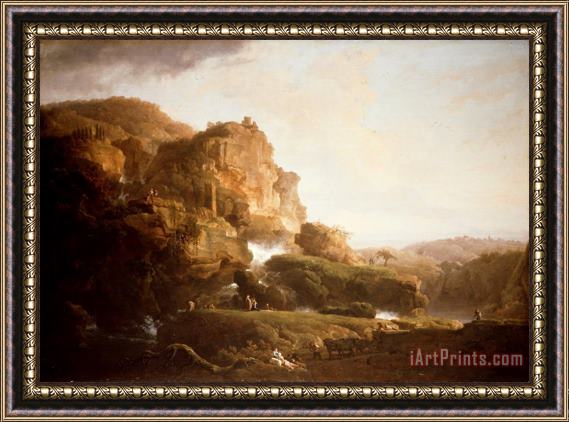 Claude Joseph Vernet Italian Landscape Framed Print