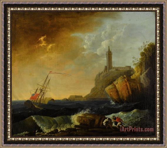 Claude Joseph Vernet Shipwreck Framed Painting
