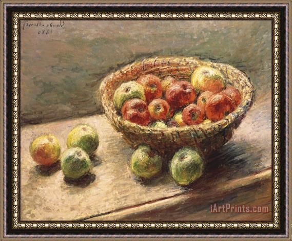 Claude Monet A Bowl of Apples Framed Painting