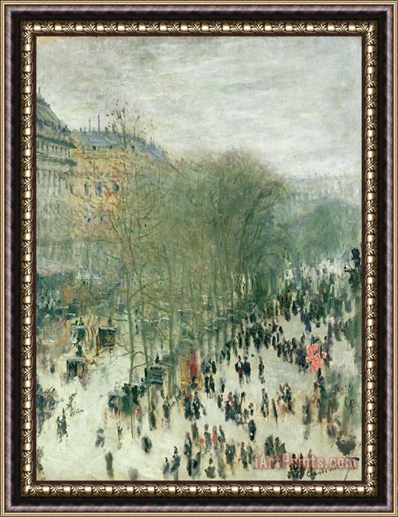Claude Monet Boulevard des Capucines Framed Painting