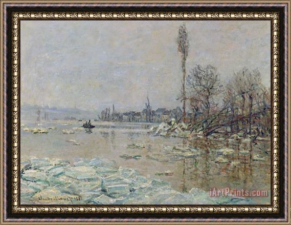 Claude Monet Breakup of Ice Framed Print