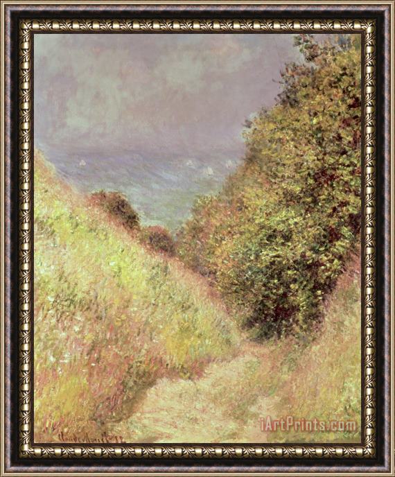 Claude Monet Chemin de la Cavee Pourville Framed Print