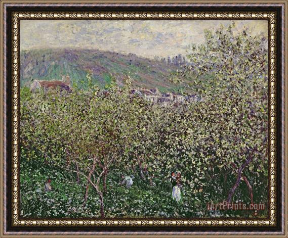 Claude Monet Fruit Pickers Framed Painting