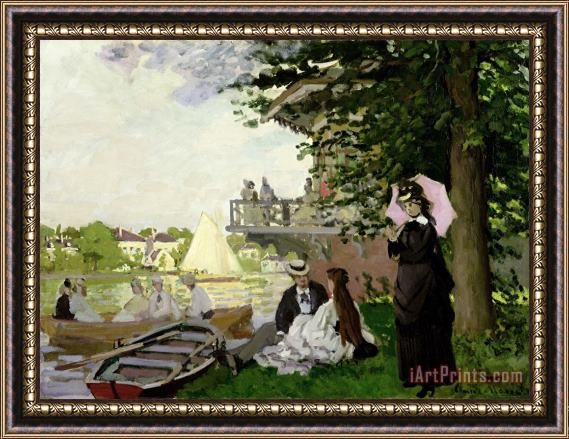 Claude Monet Garden House on the Zaan at Zaandam Framed Painting