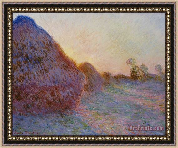 Claude Monet Haystacks Framed Print