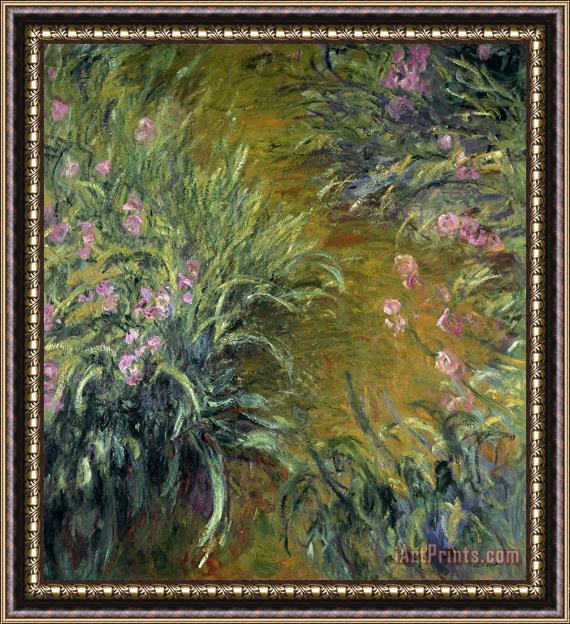 Claude Monet Iris Framed Painting