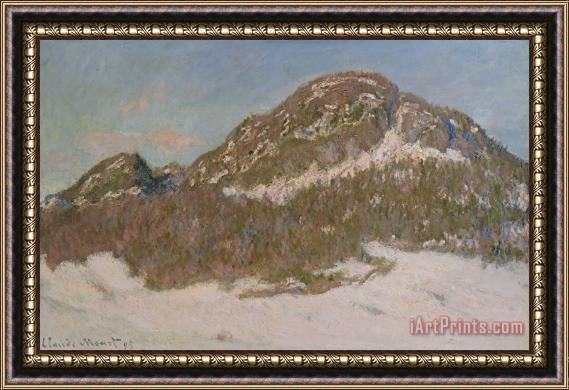 Claude Monet Mount Kolsaas in Sunlight Framed Painting