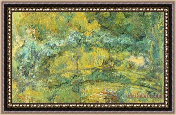 Claude Monet Passage On Waterlily Pond Framed Painting