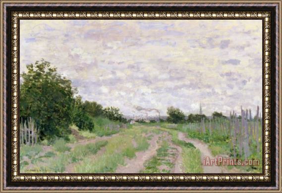 Claude Monet Path through the Vines at Argenteuil Framed Print
