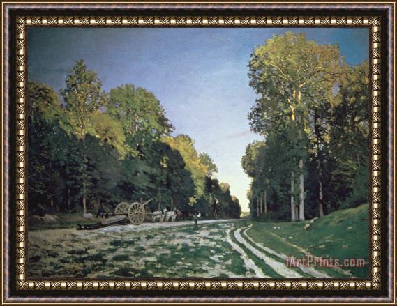 Claude Monet Route de Chailly Framed Print