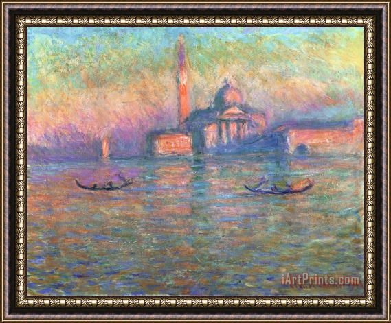 Claude Monet San Giorgio Maggiore Venice Framed Painting