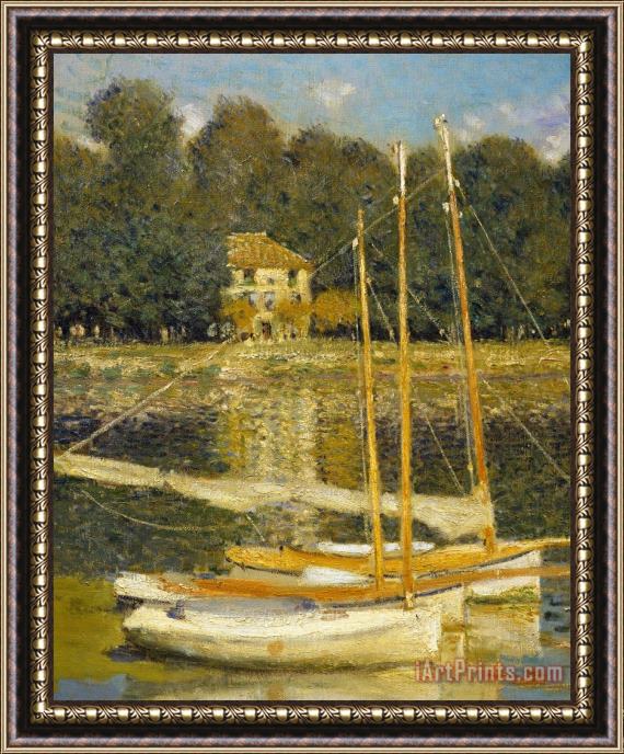 Claude Monet The Bridge At Argenteuil Framed Print