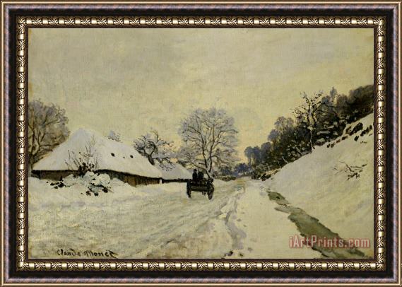 Claude Monet The Cart Framed Painting