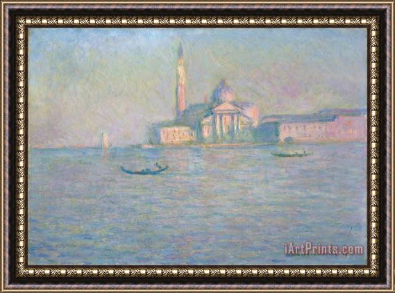 Claude Monet The Church Of San Giorgio Maggiore Venice Framed Print