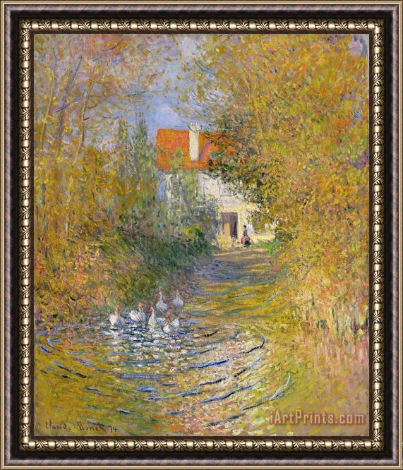 Claude Monet The Duck Pond Framed Painting