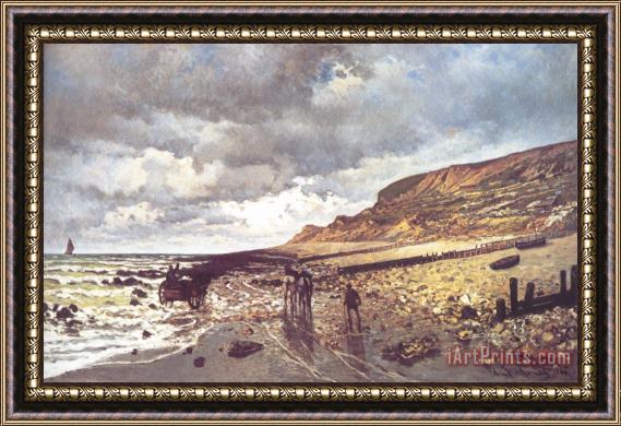 Claude Monet The Headland of The Heve at Low Tide Framed Print