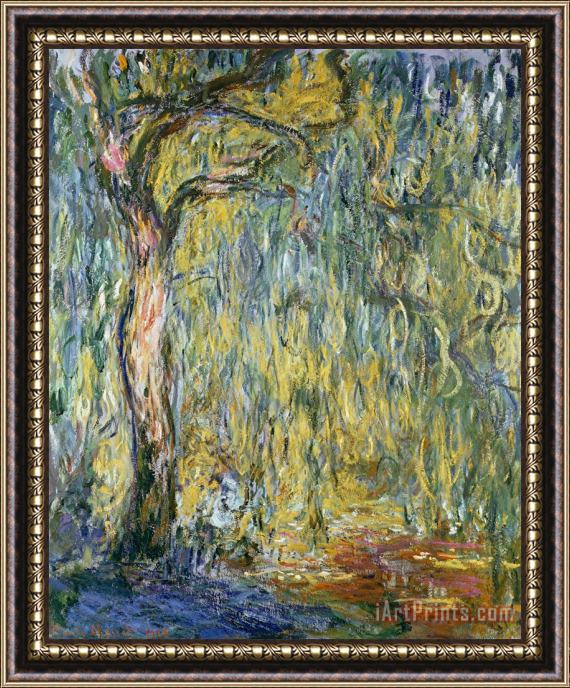 Claude Monet The Large Willow at Giverny Framed Painting