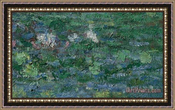 Claude Monet The Waterlily Pond Green Harmony Framed Painting