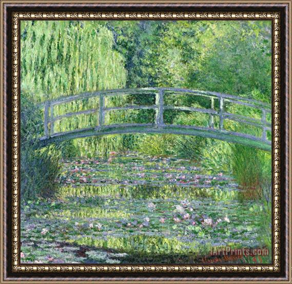 Claude Monet The Waterlily Pond Framed Painting