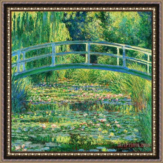 Claude Monet The Waterlily Pond With The Japanese Bridge Framed Print