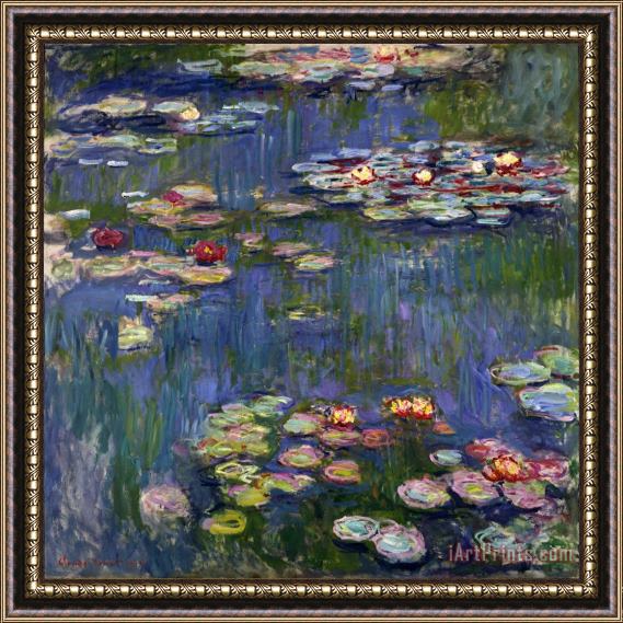 Claude Monet Water Lilies I Framed Print