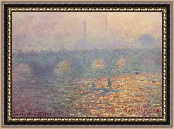 Claude Monet Waterloo Bridge Framed Print