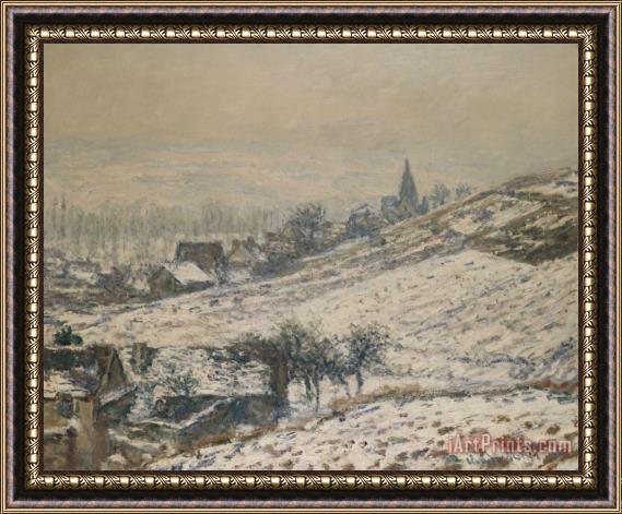 Claude Monet Winter In Giverny Framed Painting