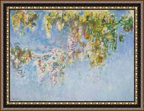 Claude Monet Wisteria Framed Print for sale - iArtPrints.com