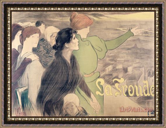Clementine Helene Dufau Poster For La Fronde Framed Painting