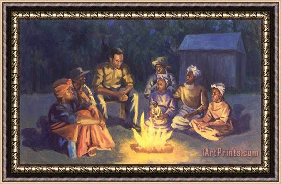 Colin Bootman Campfire Stories Framed Painting