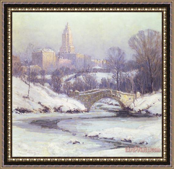 Colin Campbell Cooper Central Park Framed Painting