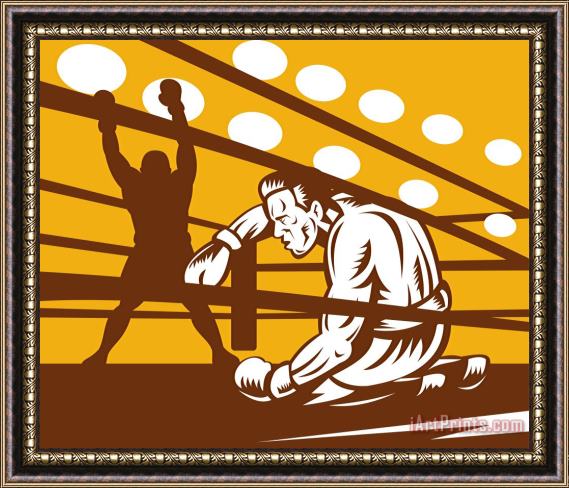 Collection 10 Boxer down on his hunches Framed Print
