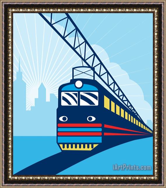 Collection 10 Electric passenger train Framed Print