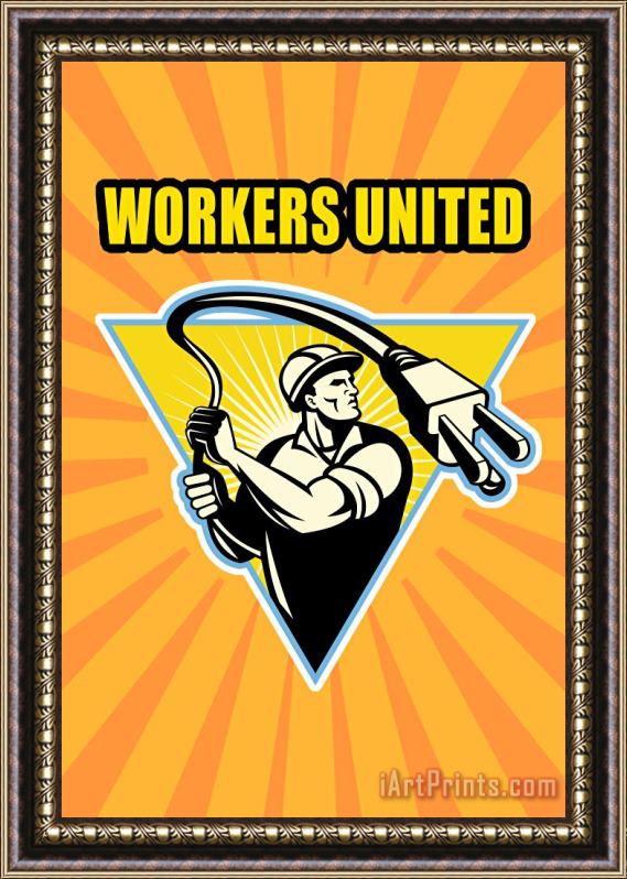 Collection 10 Worker United Framed Print