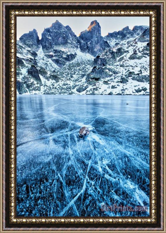 Collection 12 Cracks In the Ice Framed Print