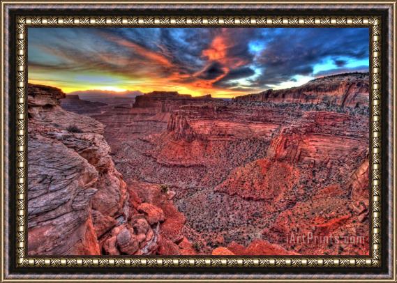 Collection 14 Canyonland Sunrise Framed Painting