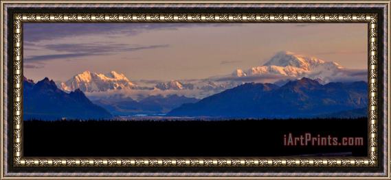 Collection 14 Denali Sunset Panorama Framed Print