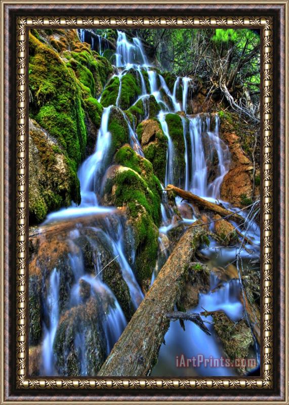 Collection 14 Green Falls Framed Print