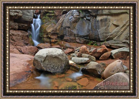 Collection 14 Haystack Canyon Falls Framed Painting