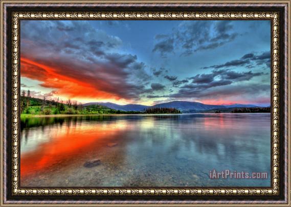 Collection 14 Lake Glow Framed Painting