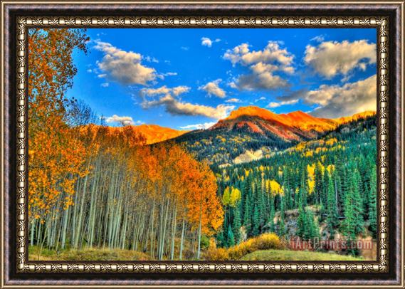 Collection 14 Mountain Beauty of Fall Framed Painting