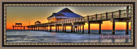 Collection 14 Sunset at The Pier Framed Print