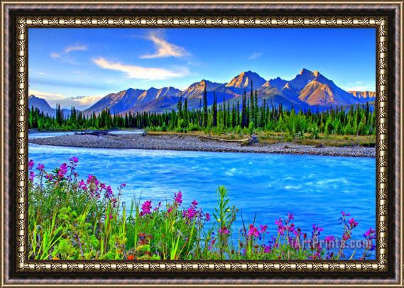Collection 14 Turquoise River Framed Print